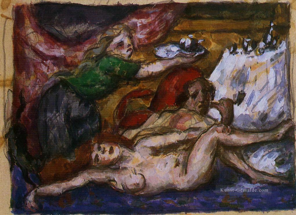 Der Rum Punsch Paul Cezanne Ölgemälde